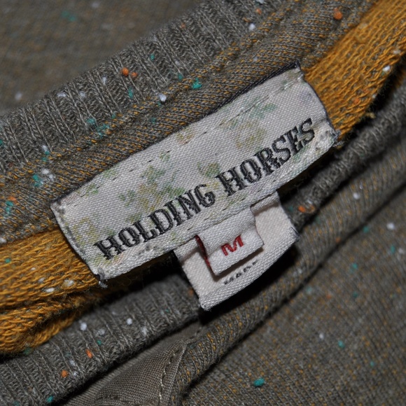 Anthro HOLDING HORSES Olive Satellite Pullover D2 - Picture 5 of 6